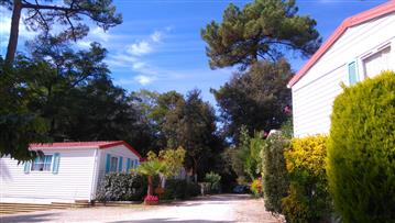 Location parcelles à l'année et vente de mobil homes au Camping 2 étoiles Les Ombrages à Meschers sur Gironde en Charente Maritime