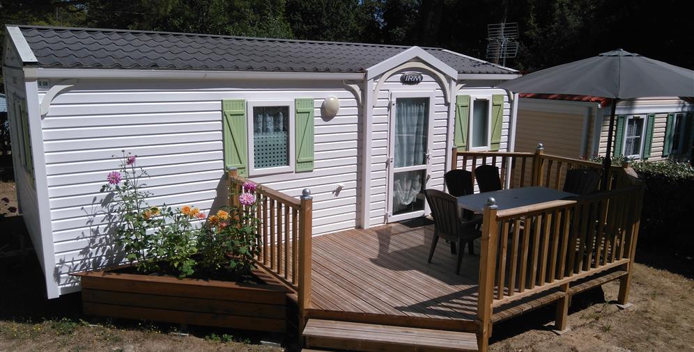camping les ombrages, chaque terrasse est unique