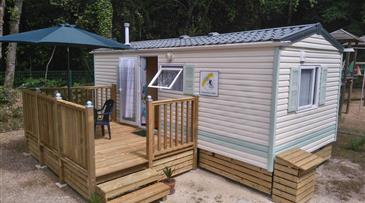 Location mobile-home 2/3 personnes au camping les ombrages, camping 2 étoiles à 250m de la plage, camping résidentiel à Meschers sur Gironde près de Royan en Charente Maritime 